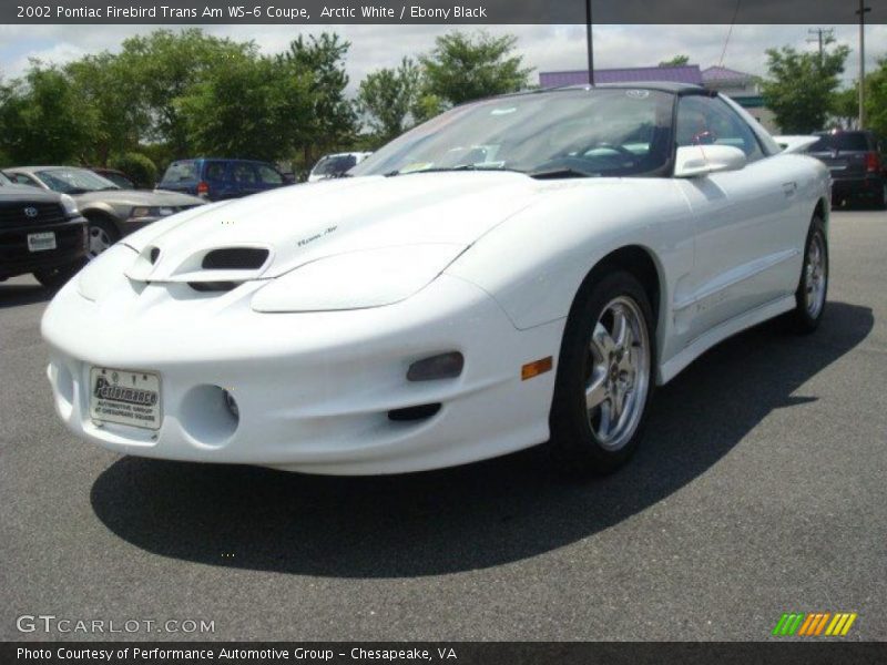 Arctic White / Ebony Black 2002 Pontiac Firebird Trans Am WS-6 Coupe