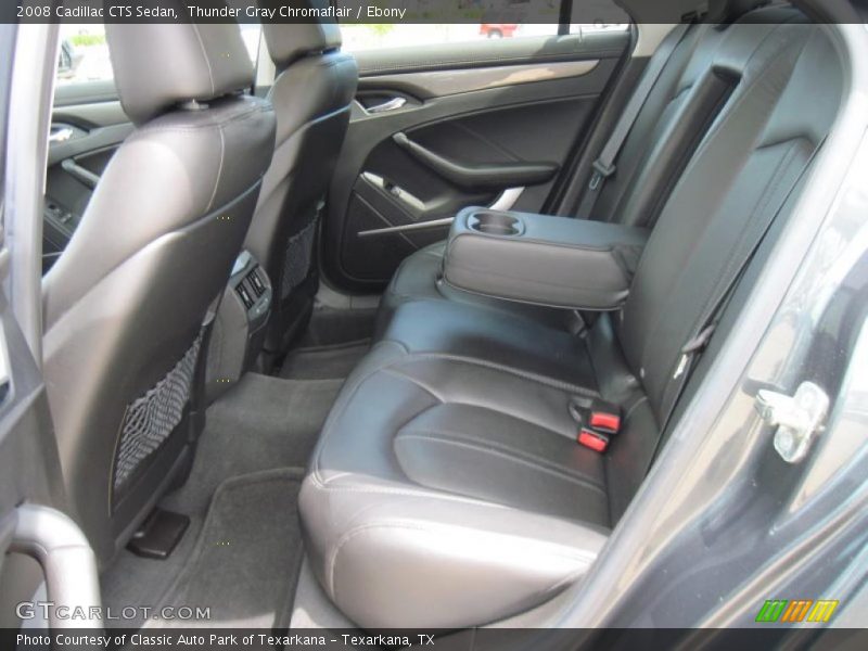 Thunder Gray Chromaflair / Ebony 2008 Cadillac CTS Sedan