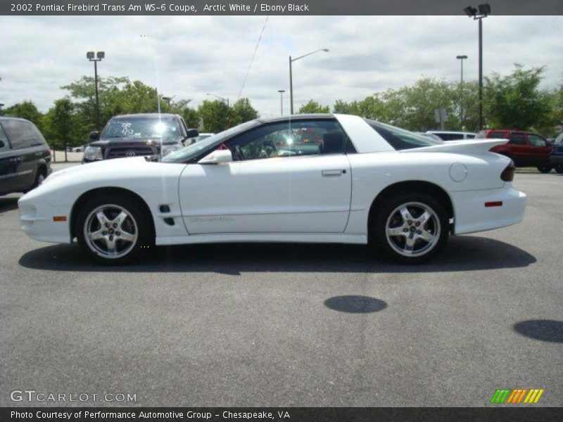 Arctic White / Ebony Black 2002 Pontiac Firebird Trans Am WS-6 Coupe