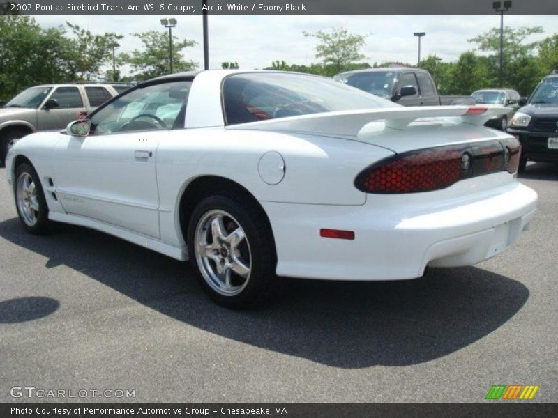 Arctic White / Ebony Black 2002 Pontiac Firebird Trans Am WS-6 Coupe
