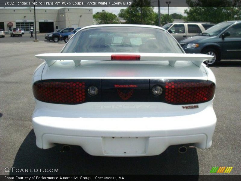 Arctic White / Ebony Black 2002 Pontiac Firebird Trans Am WS-6 Coupe