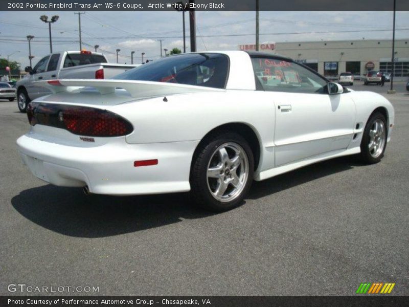 Arctic White / Ebony Black 2002 Pontiac Firebird Trans Am WS-6 Coupe