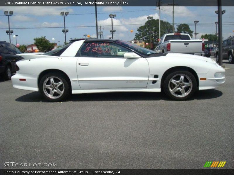 Arctic White / Ebony Black 2002 Pontiac Firebird Trans Am WS-6 Coupe