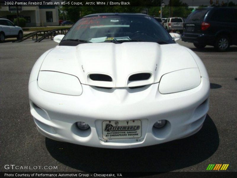Arctic White / Ebony Black 2002 Pontiac Firebird Trans Am WS-6 Coupe