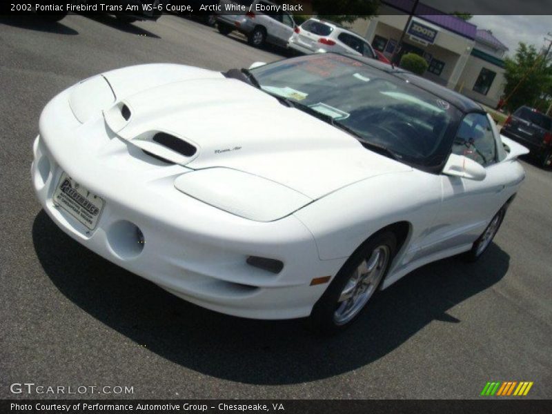 Arctic White / Ebony Black 2002 Pontiac Firebird Trans Am WS-6 Coupe