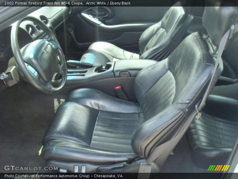 Arctic White / Ebony Black 2002 Pontiac Firebird Trans Am WS-6 Coupe