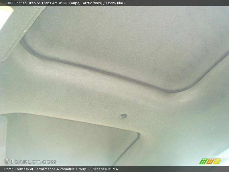 Arctic White / Ebony Black 2002 Pontiac Firebird Trans Am WS-6 Coupe