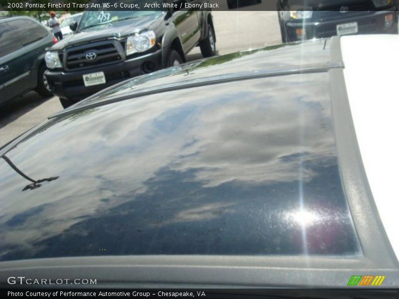 Arctic White / Ebony Black 2002 Pontiac Firebird Trans Am WS-6 Coupe