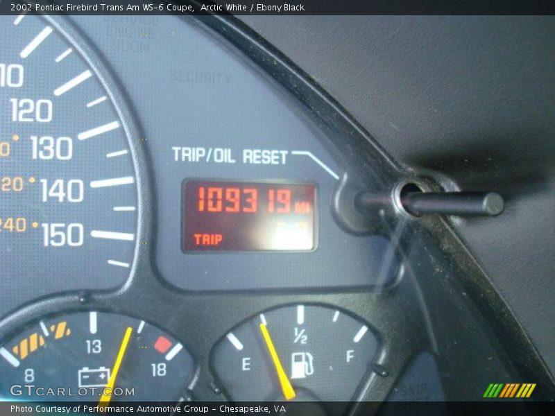 Arctic White / Ebony Black 2002 Pontiac Firebird Trans Am WS-6 Coupe