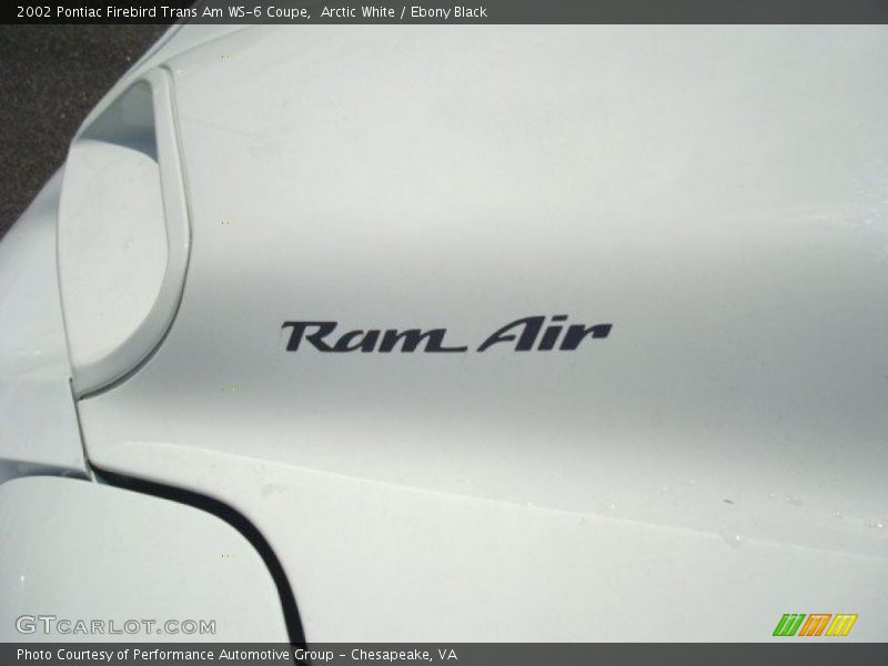 Arctic White / Ebony Black 2002 Pontiac Firebird Trans Am WS-6 Coupe
