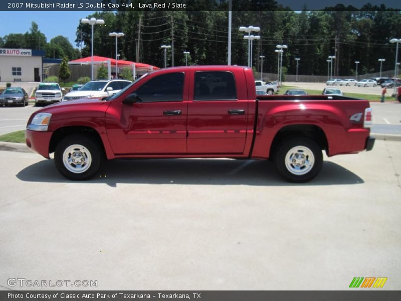 Lava Red / Slate 2007 Mitsubishi Raider LS Double Cab 4x4