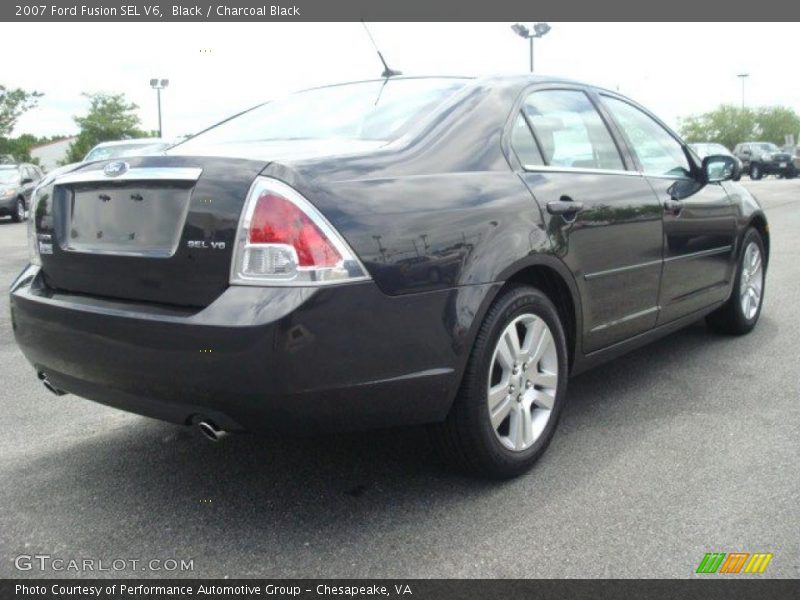 Black / Charcoal Black 2007 Ford Fusion SEL V6