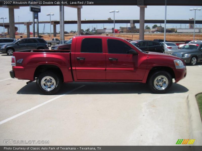 Lava Red / Slate 2007 Mitsubishi Raider LS Double Cab 4x4