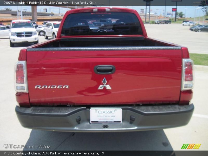 Lava Red / Slate 2007 Mitsubishi Raider LS Double Cab 4x4