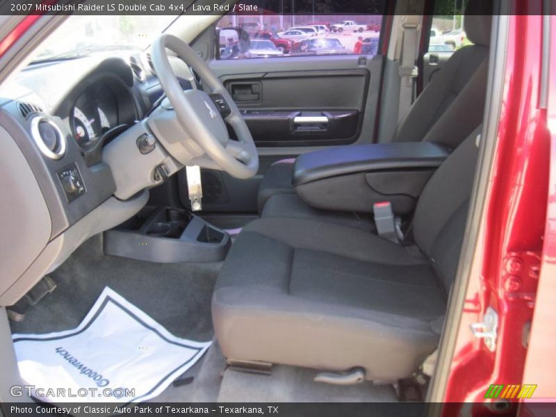 Lava Red / Slate 2007 Mitsubishi Raider LS Double Cab 4x4