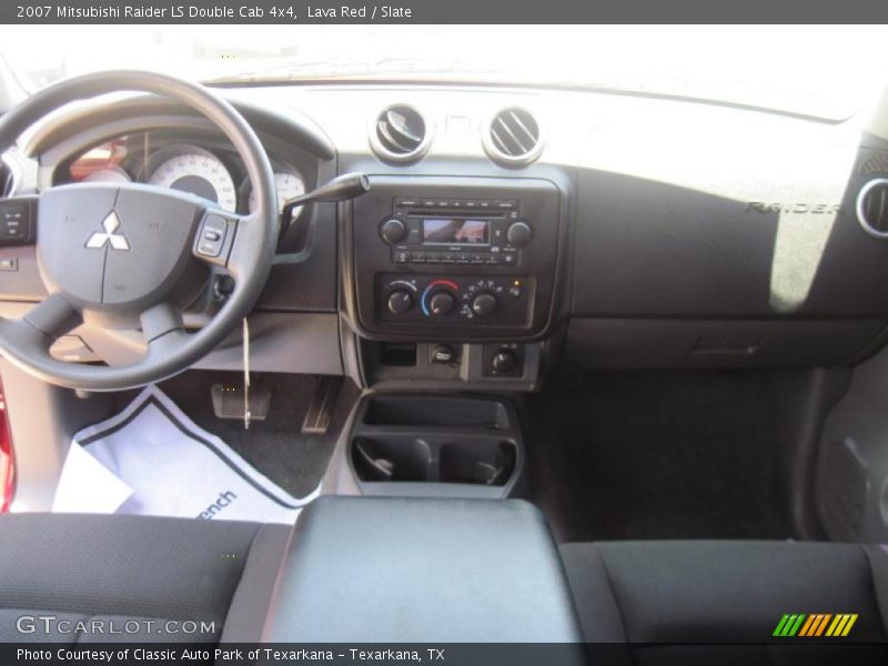 Lava Red / Slate 2007 Mitsubishi Raider LS Double Cab 4x4
