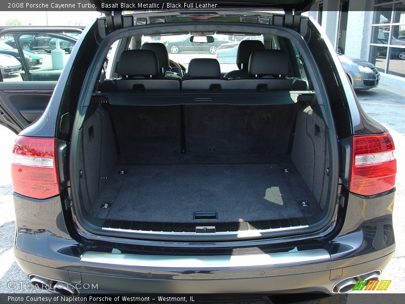 Basalt Black Metallic / Black Full Leather 2008 Porsche Cayenne Turbo