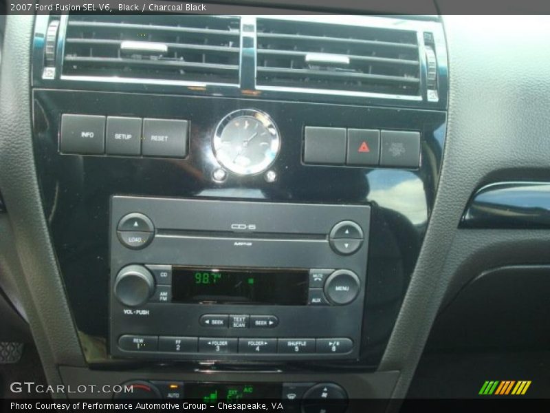 Black / Charcoal Black 2007 Ford Fusion SEL V6