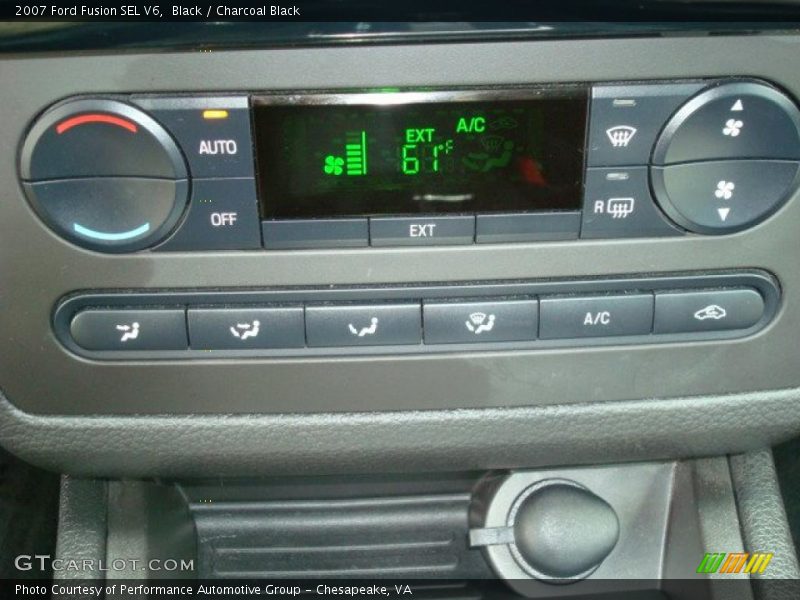 Black / Charcoal Black 2007 Ford Fusion SEL V6