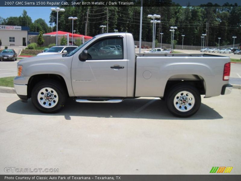 Silver Birch Metallic / Dark Titanium 2007 GMC Sierra 1500 Regular Cab
