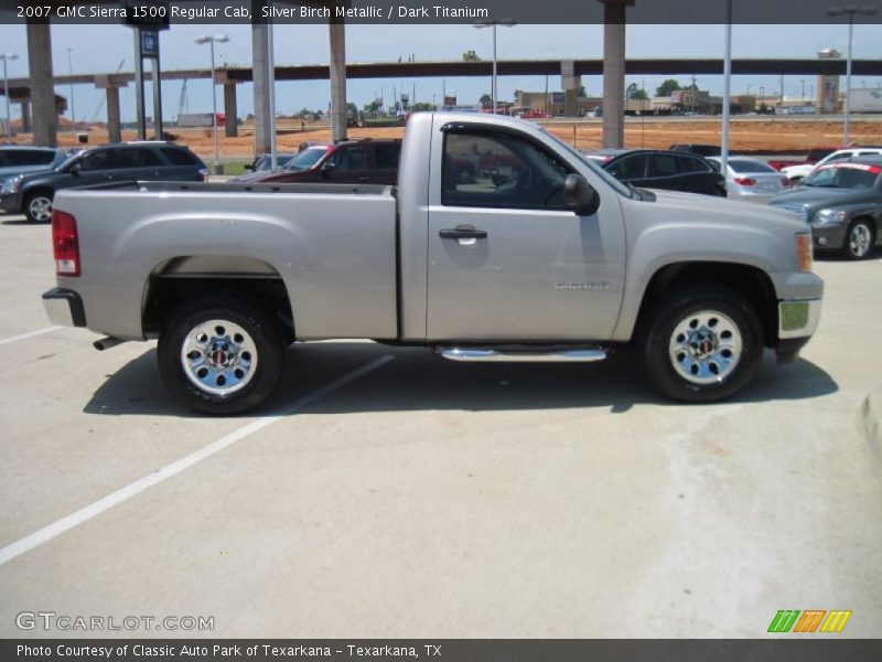 Silver Birch Metallic / Dark Titanium 2007 GMC Sierra 1500 Regular Cab