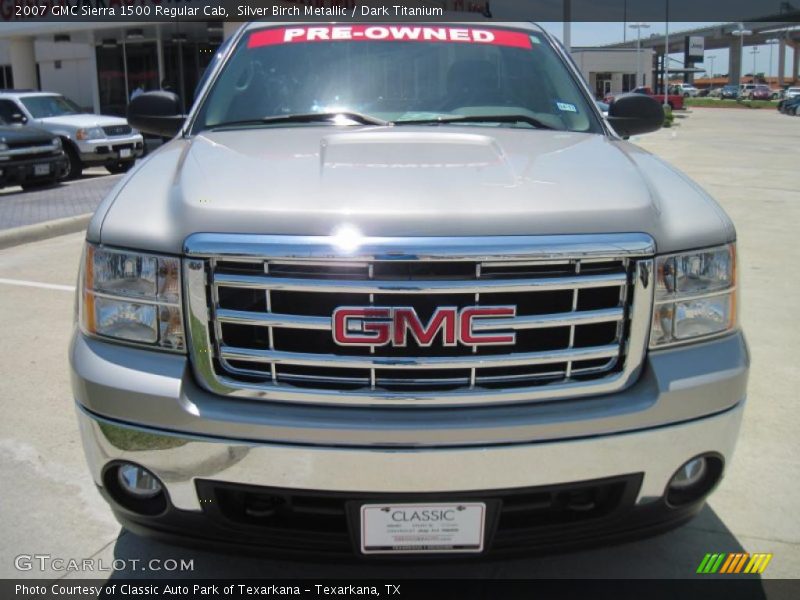 Silver Birch Metallic / Dark Titanium 2007 GMC Sierra 1500 Regular Cab