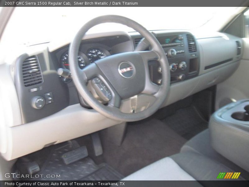 Silver Birch Metallic / Dark Titanium 2007 GMC Sierra 1500 Regular Cab
