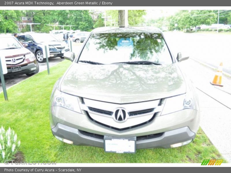 Aberdeen Green Metallic / Ebony 2007 Acura MDX Technology