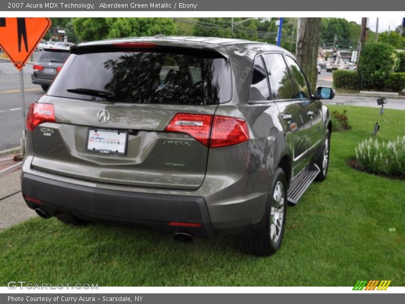 Aberdeen Green Metallic / Ebony 2007 Acura MDX Technology