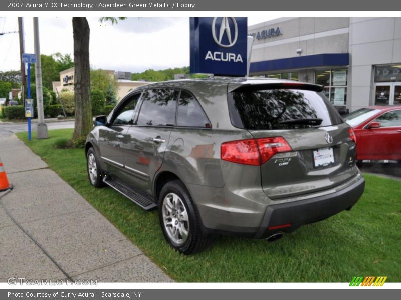 Aberdeen Green Metallic / Ebony 2007 Acura MDX Technology