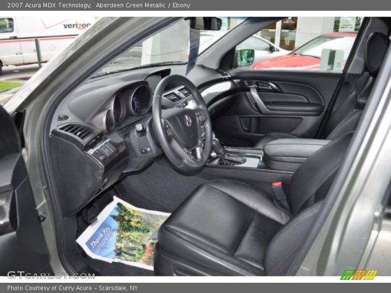 Aberdeen Green Metallic / Ebony 2007 Acura MDX Technology