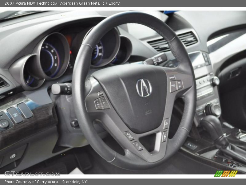Aberdeen Green Metallic / Ebony 2007 Acura MDX Technology