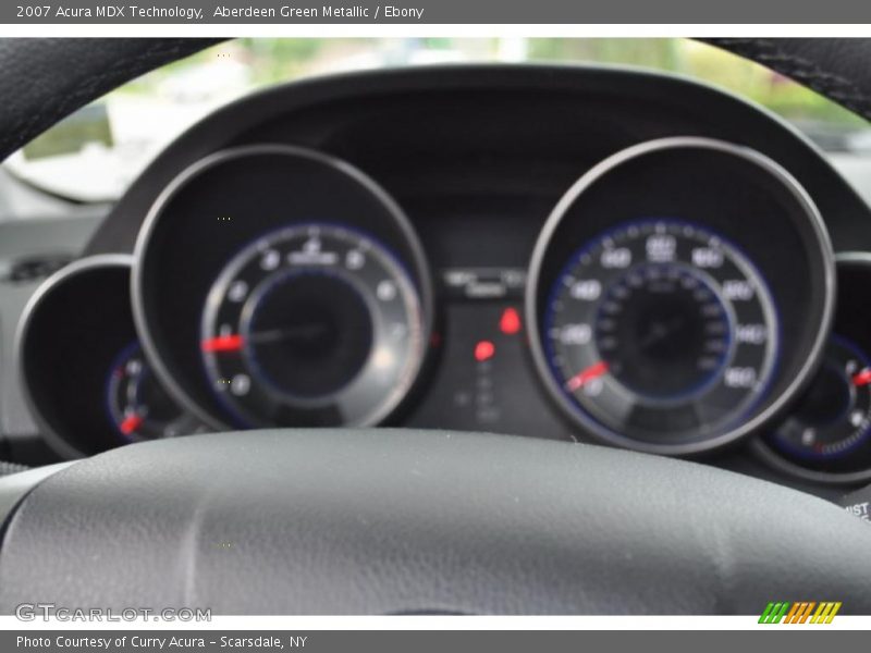 Aberdeen Green Metallic / Ebony 2007 Acura MDX Technology