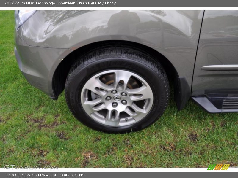 Aberdeen Green Metallic / Ebony 2007 Acura MDX Technology