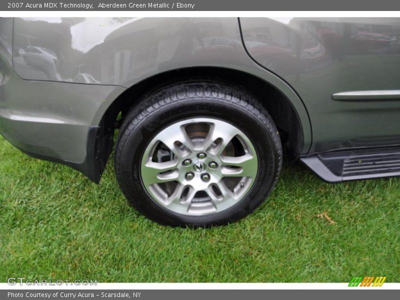 Aberdeen Green Metallic / Ebony 2007 Acura MDX Technology