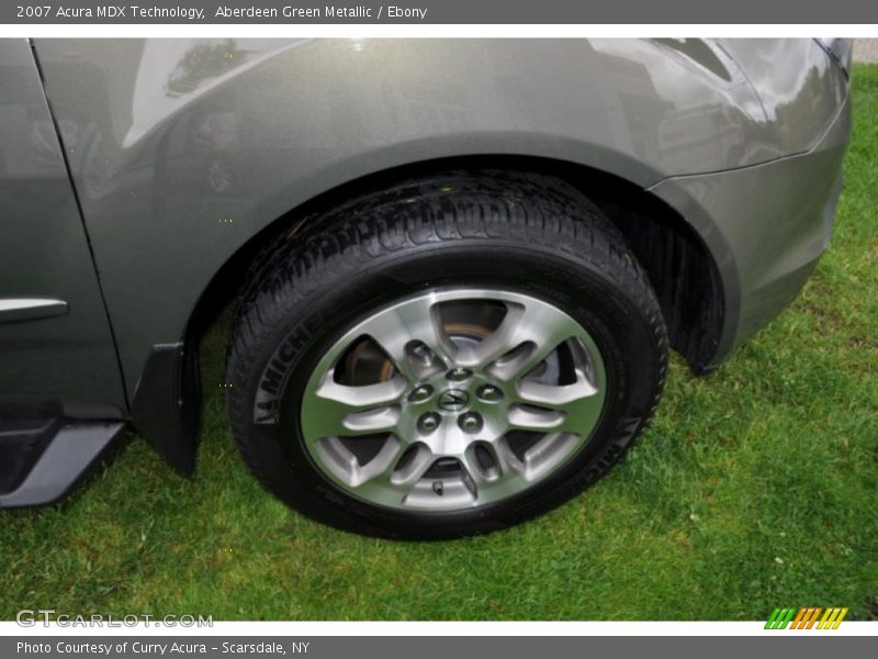 Aberdeen Green Metallic / Ebony 2007 Acura MDX Technology