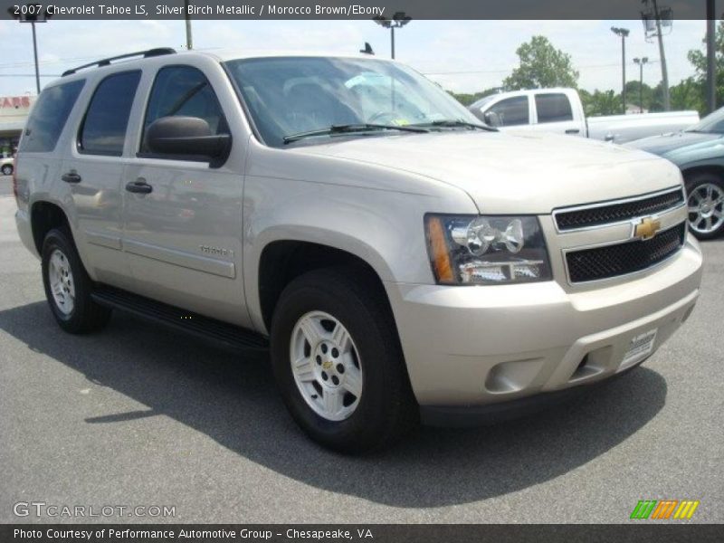 Silver Birch Metallic / Morocco Brown/Ebony 2007 Chevrolet Tahoe LS