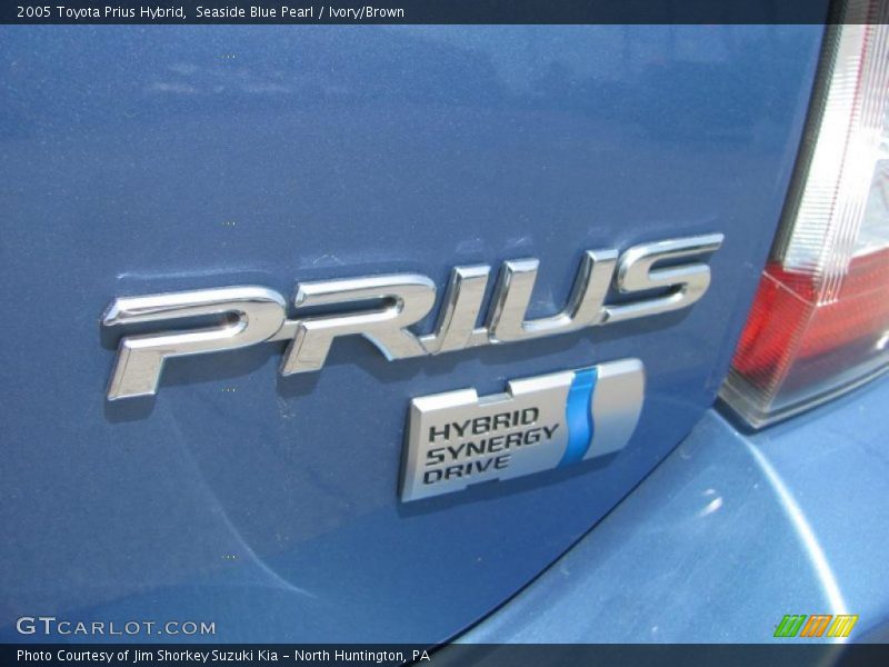 Seaside Blue Pearl / Ivory/Brown 2005 Toyota Prius Hybrid