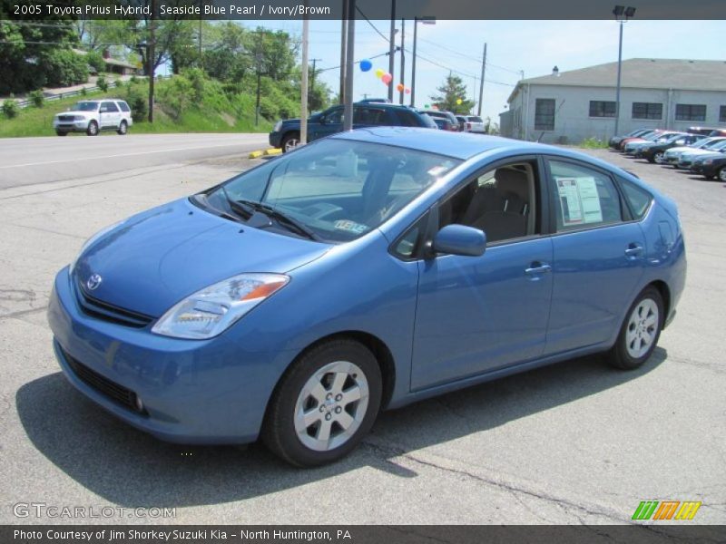 Seaside Blue Pearl / Ivory/Brown 2005 Toyota Prius Hybrid