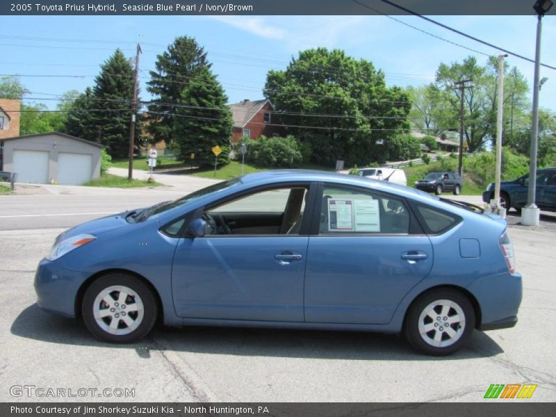 Seaside Blue Pearl / Ivory/Brown 2005 Toyota Prius Hybrid