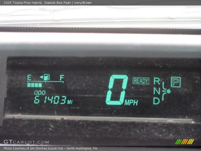 Seaside Blue Pearl / Ivory/Brown 2005 Toyota Prius Hybrid