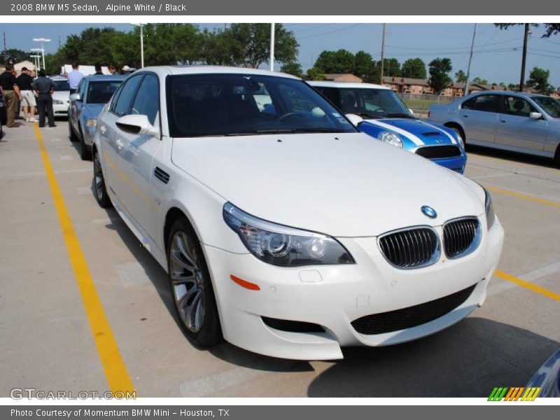 Alpine White / Black 2008 BMW M5 Sedan