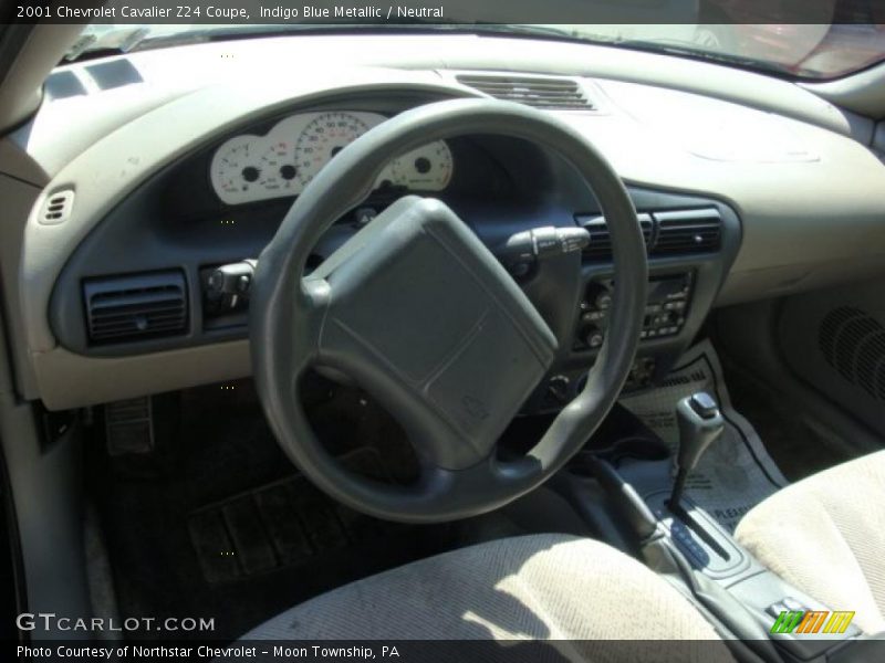 Indigo Blue Metallic / Neutral 2001 Chevrolet Cavalier Z24 Coupe