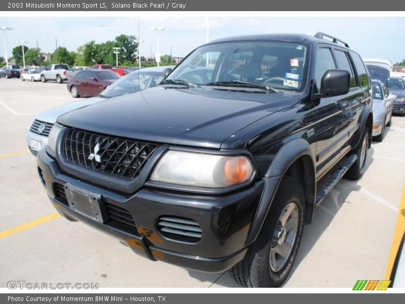 Solano Black Pearl / Gray 2003 Mitsubishi Montero Sport LS