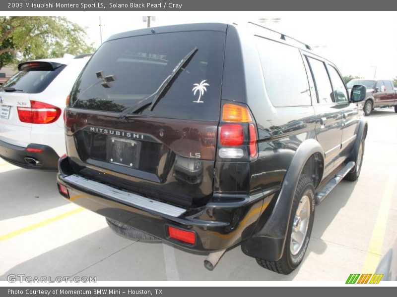 Solano Black Pearl / Gray 2003 Mitsubishi Montero Sport LS