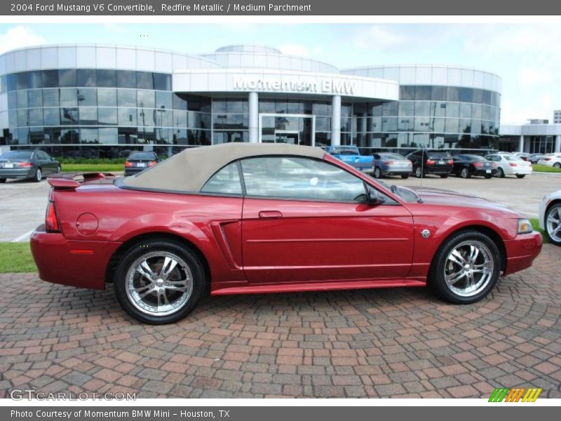 Redfire Metallic / Medium Parchment 2004 Ford Mustang V6 Convertible
