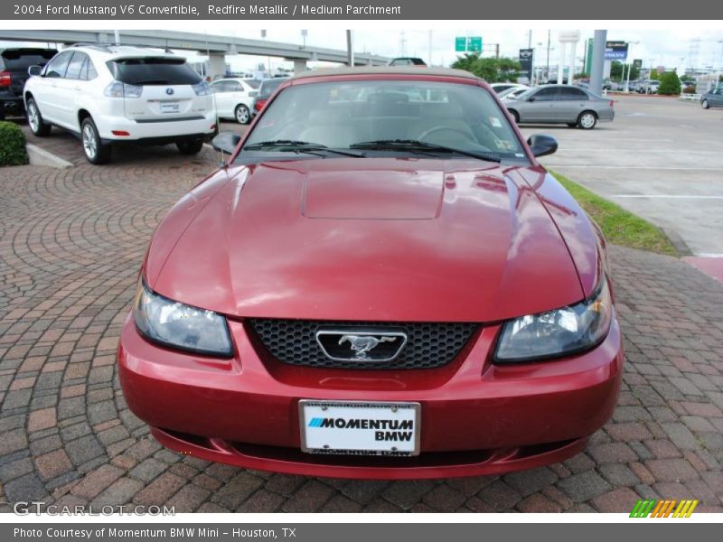 Redfire Metallic / Medium Parchment 2004 Ford Mustang V6 Convertible