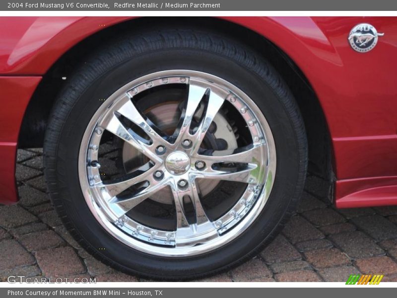 Redfire Metallic / Medium Parchment 2004 Ford Mustang V6 Convertible