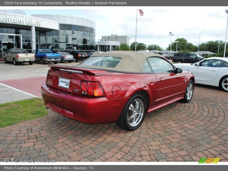 Redfire Metallic / Medium Parchment 2004 Ford Mustang V6 Convertible
