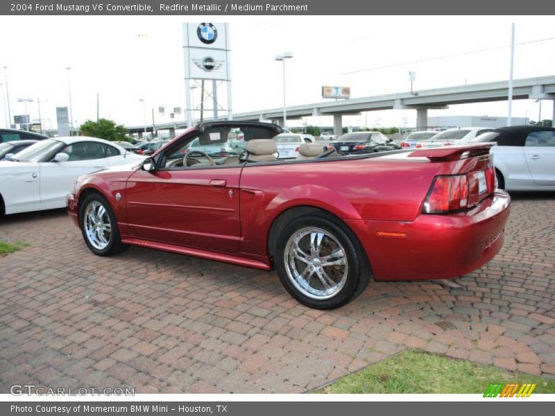 Redfire Metallic / Medium Parchment 2004 Ford Mustang V6 Convertible